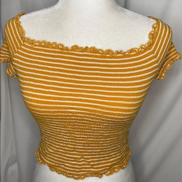 Stretch Ribbed crop top - Picture 1 of 4